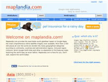Tablet Screenshot of maplandia.com
